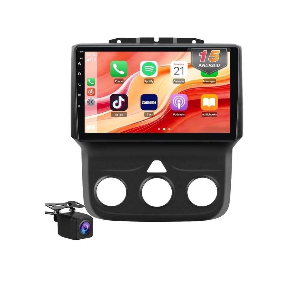 9" Android 15 Car Stereo Radio Carplay 64GB Dodge Ram 1500 2500 3500 2013-2018